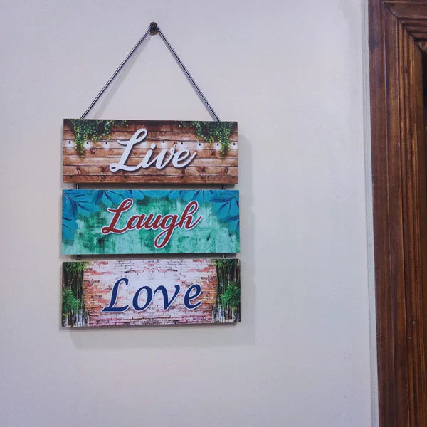 Live Laugh Love Wall hanging English quotation wall decoration hangings