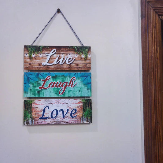 Live Laugh Love Wall hanging English quotation wall decoration hangings