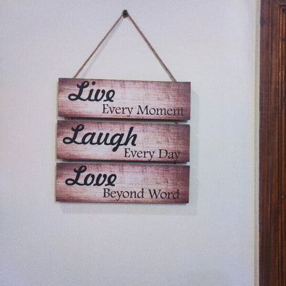 Live Laugh Love Wall hanging English quotation wall decoration hangings